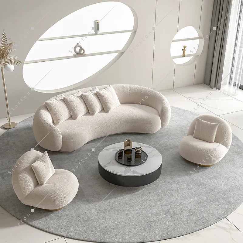Curved Sofas, Couches and Sectional Sofas Living Room Furniture Living Room Sofa