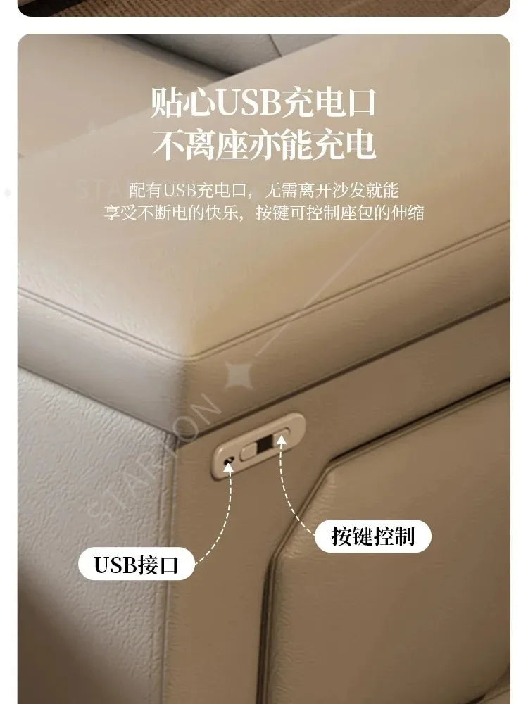 Recliner Luxury Divano Adhd Home Furniture Water Proof Living Room Sofa Armrest Electric Lounges Bedroom Living Room Sofas