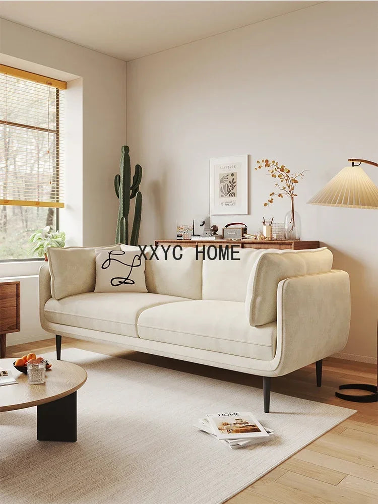 Latex Vintage Cat Scratch Cloth Fabric Sofa Small Apartment Living Room Removable and Washable Complete Set