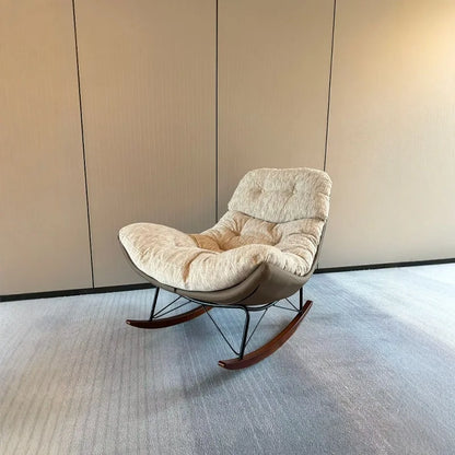 Premium light luxury lazy rocking chair sedentary without collapsing living room single sofa chair