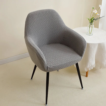 1/2pcs Jacquard Chair Covers High Arm Dining Chair Cover Elastic Chair Seat Slipcover Protector for Wedding Living Room Home
