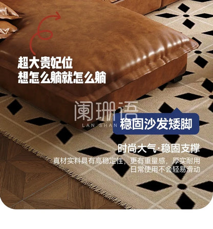Large Size Leather Living Room Sofas Love Seat Nordic Modern Minimalist Living Room Sofas Relaxing Sillon Cama Trendy Furniture