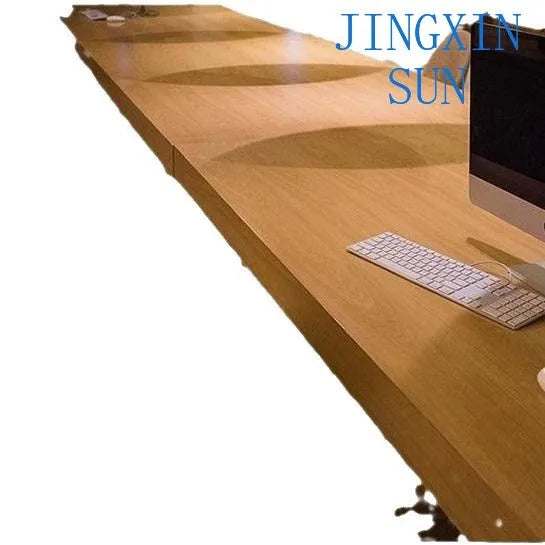 Solid wood long desk leisure chair combination simple modern large