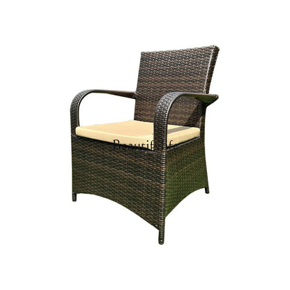 Outdoor leisure simple courtyard B & B restaurant coffee milk tea shop rattan chair