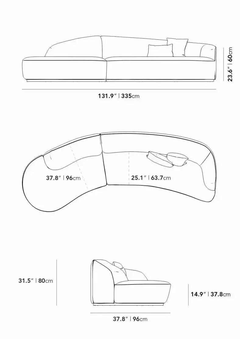 Home Couch Sofa Set Furniture Fashion Modern Style Chaise Customized Unique Design Living Room Sofas