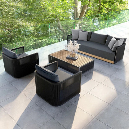 Outdoor sofa, homestay hotel, open-air balcony, sunroom, villa, waterproof and sunproof leisure furniture set