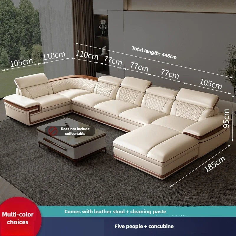 Light Luxury Living Room Sofas Villa Comfortable Italian Style Design Modularity Sofas Recliner Sofas for Living Room Furniture