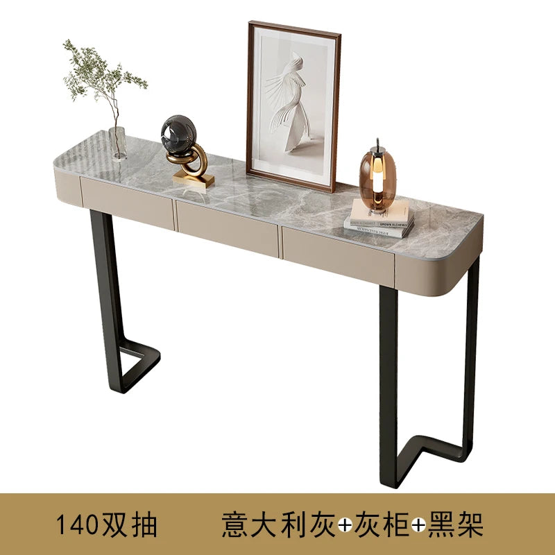 Italian Luxury Console Table With Storage Thin Living Room Entrance Console Table Rectangle Glam Woonkamer Tafel Furniture