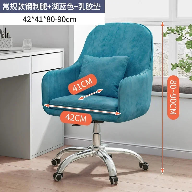 Modern Backrest Computer Chair Nordic Home Office Chairs Lift Swivel Armchair Soft Cushion Game Chair Creative Office Furniture