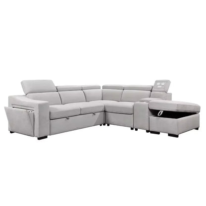 Sofa Furniture Fast Charger Cup Holder Functional Set Has Pull Out Bed and Storage Living Room Sofa
