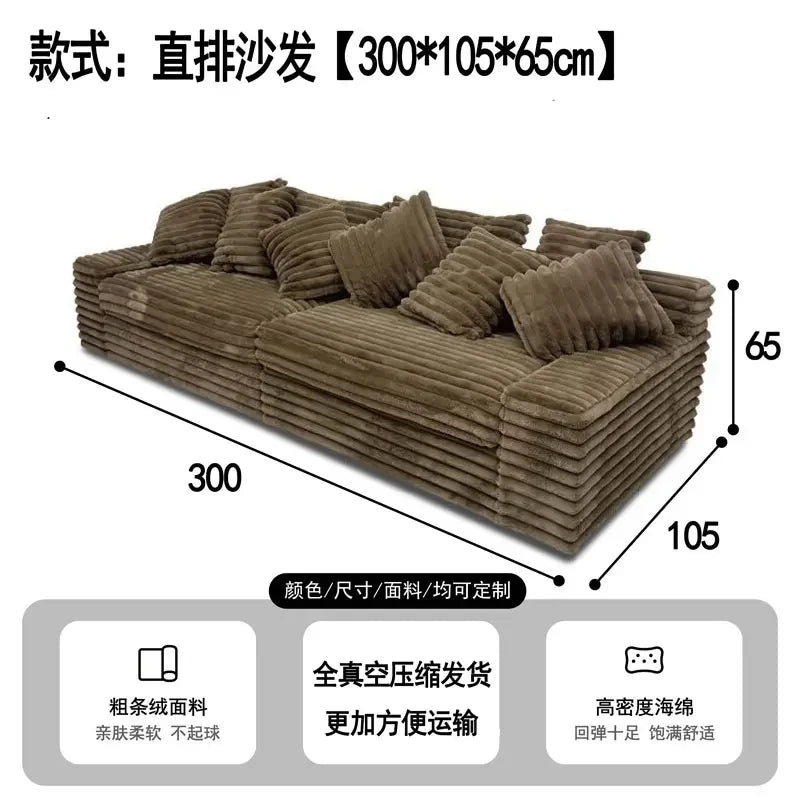 A  Recliner Sofas Minimalist 2 Seater Vacuum Sponge Sofa Compressed Lounge Woonkamerbanken Furniture For Home