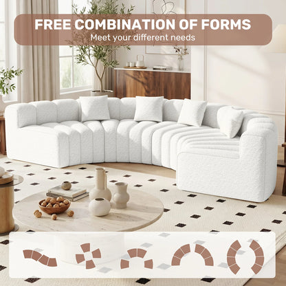 Luxury Modular Sectional Sofa with Chaise - Foam Cushioning, Sectional Cloud Sofa & Symmetrical, Assembly for Modern Living Room