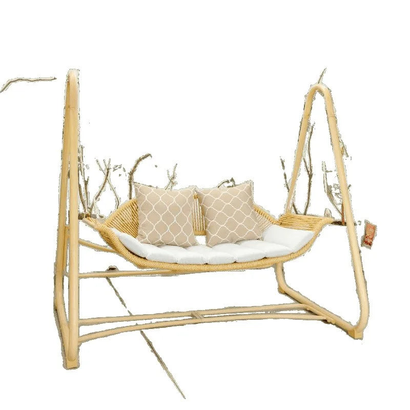 Household wrought iron, garden villa rocking chair small courtyard, balcony double hanging chair