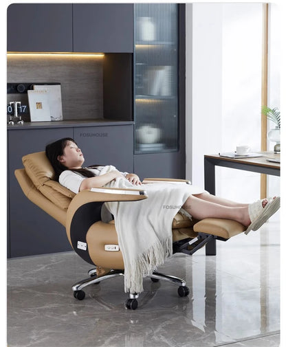 Electric Smart Office Chairs European Reclining Computer Chair Home Gaming Armchair Modern Office Furniture High-end Boss Chair