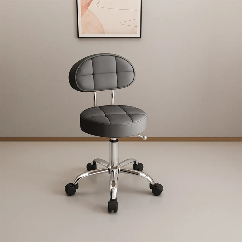 Professional Beauty Salon Chairs Backrest Barber Pedicure Chair Lifting Manicure Hairdresser Hair Salons Wheel Stool Furniture