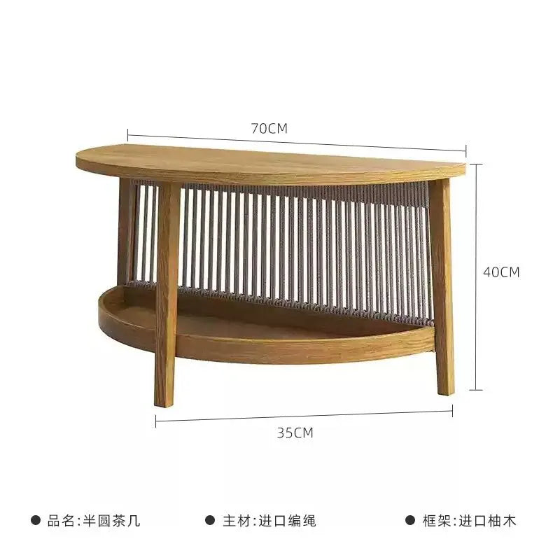 Outdoor teak rattan sofa, outdoor courtyard balcony furniture, garden waterproof and sun protection design