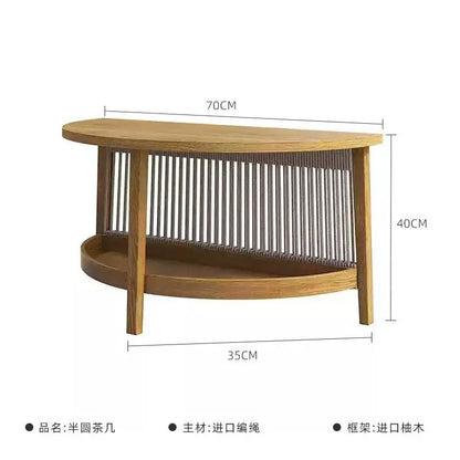 Outdoor teak rattan sofa, outdoor courtyard balcony furniture, garden waterproof and sun protection design