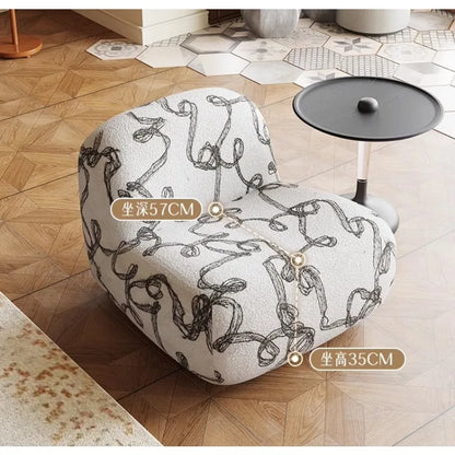 Hippo chair, styling cotton single casual sofa chair