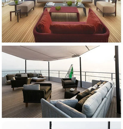 combination furniture Outdoor sofa, outdoor leisure terrace, patio, rattan sofa, teak villa, hotel, garden balcony