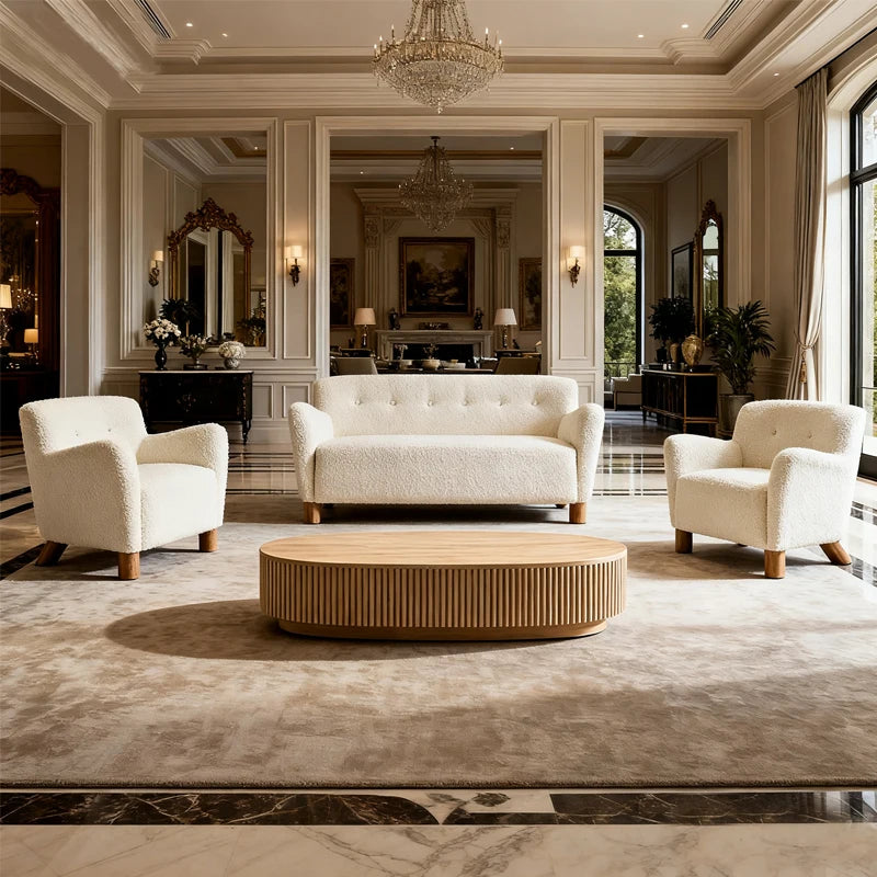 Modern Villa Living Room Sofa Set Home Living Room Furniture Luxury Hotel Lobby Sofa