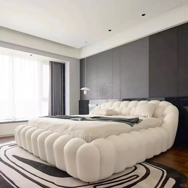 Lounge Clear Bed Decoration Beauty Room Decor Large Size European Sun Sleeping Bed Safe Letto Matrimoniale Trendy Furniture