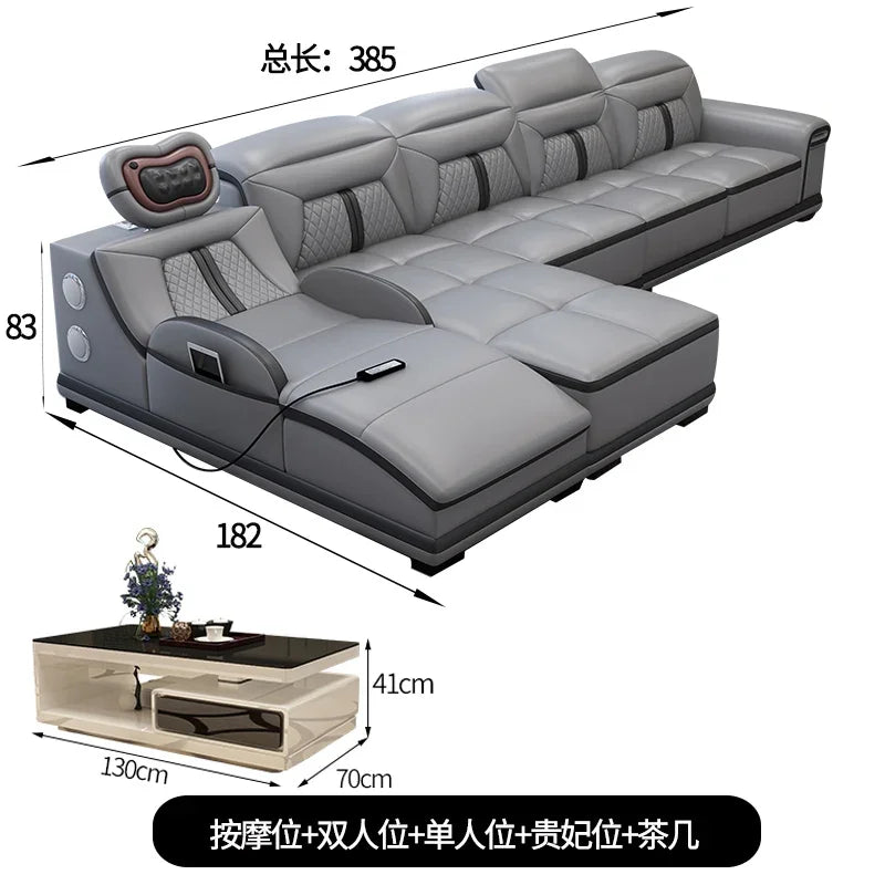 Luxury Wood Nordic Living Room Sofas Cozy Relaxing Recliner Armchair Sofas Floor Daybed Massage Woonkamer Banken Home Furniture