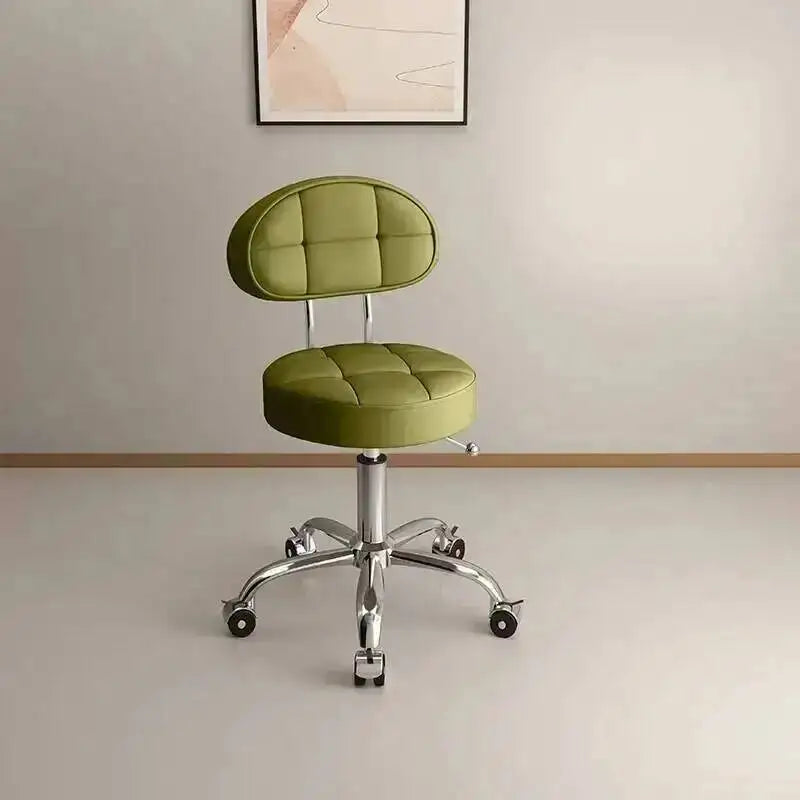 Big work stool hair cutting chair rotating lifting round stool pulley hair salon special beauty stool