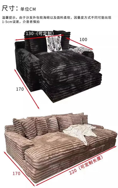 Couch Potato Comfortable Down Cloud Small Sofas Family Cloth Art Removable Combination Living Room Balcony Bedroom Creative
