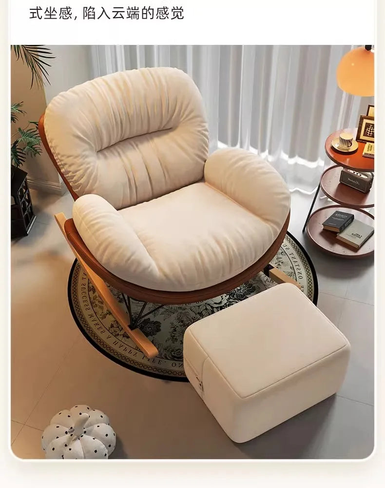 Unique Arm Chairs Rocking Lounge Salon Bedroom Lazy Relax Modern Reading Living Room Chairs Lounge Fauteuil Trendy Furniture