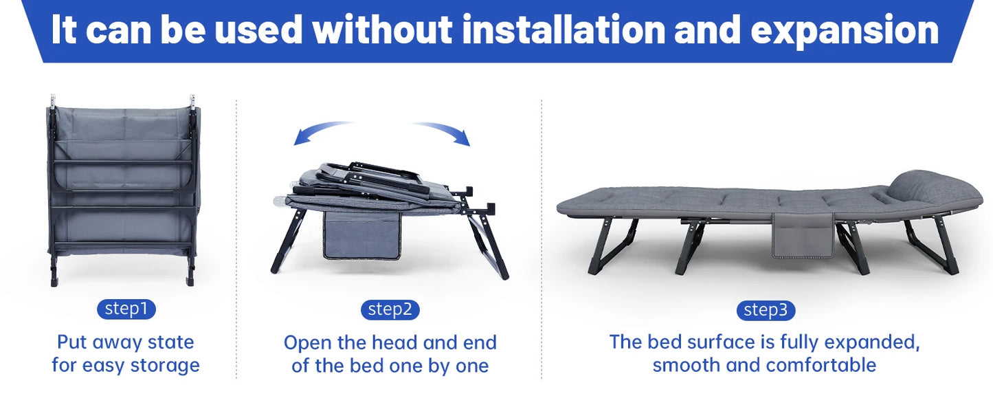 American Folding Bed, Household Single Sofa Bed, Nap And Nap Lounge Chair, Essential For Courtyard Sunbathing