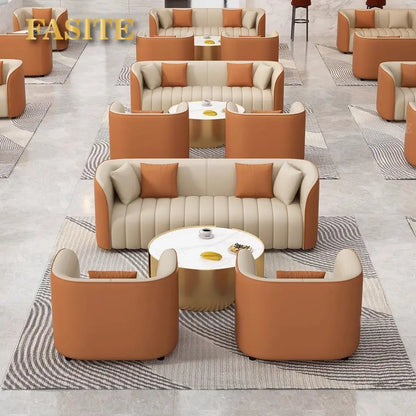 Fashion Simple Internet Celebrity Negotiation Reception Sofa Hotel Business Court Rest Sales Office Sofa Combination