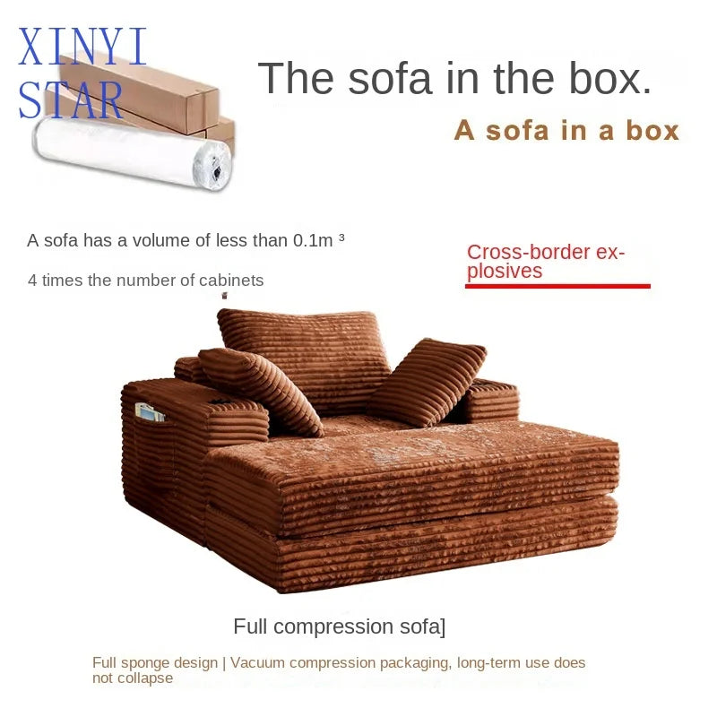 Small Apartment Living Room Designer Lamb Fleece Fabric Sectional Sofa Set Stylish Ancient Middle Module Combination Vacuum