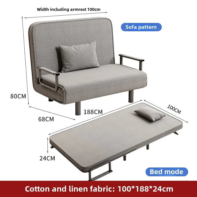 Small apartment sofa bed multifunctional lunch bed nap bed escort bed living room office sofa chair foldable bed
