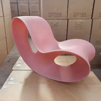 Creative butterfly shaped living room rocking chair, home leisure single lazy chair, modern simple plastic lounge chair GN772LA