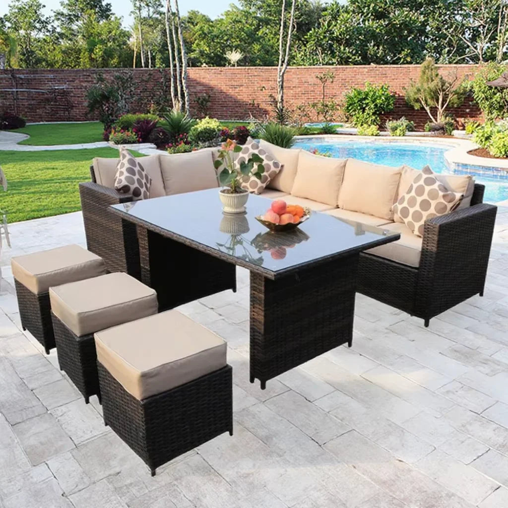 Garden Sets Outdoor Furniture Lounge Corner Outdoor Furniture Outside Garden Furniture Aluminium Pool Sofa