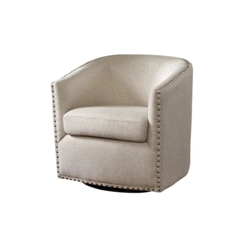 OE HOME Tyler Swivel Chair Modern Lift Chair with Adjustable Height Headrest Velvet Material for Living Room and Home Office Use