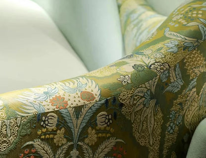 Modern Designer Furniture Luxury Sofas Velvet Fabric Curved Sofa For Home Salon Villa Hotel