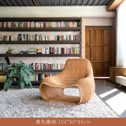 Simple Creative Living Room Chair Homestay Balcony Popular Retro Living Room Chair Home Furniture Sedile Per Soggiorno YS40CC