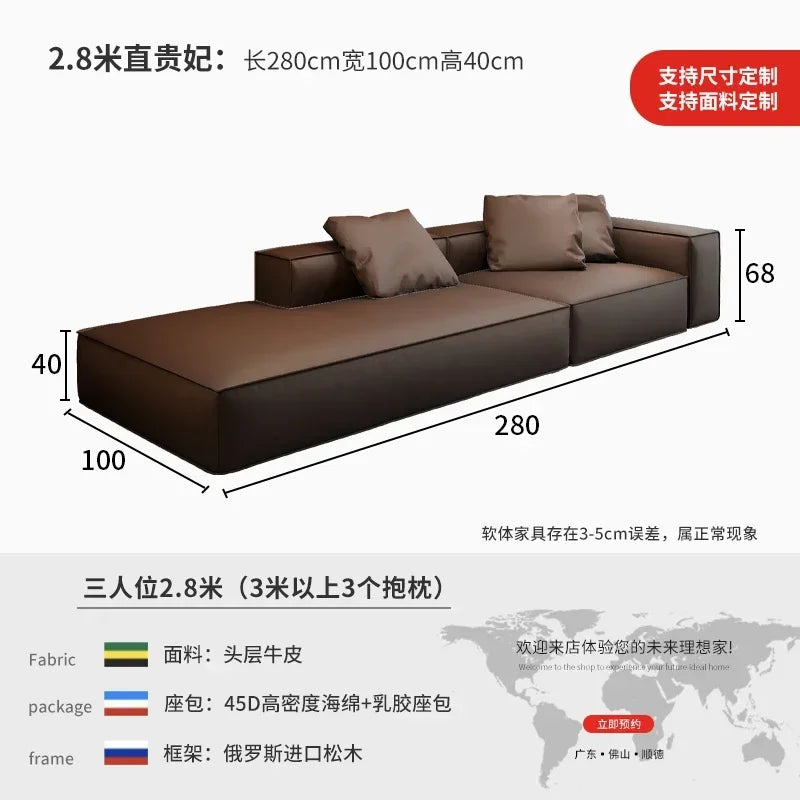 Nordic Minimalist Living Room Sofas Leather Sex Recliner Designer Lounge Sofas Garden Relaxing Designer Divano Salon Furniture