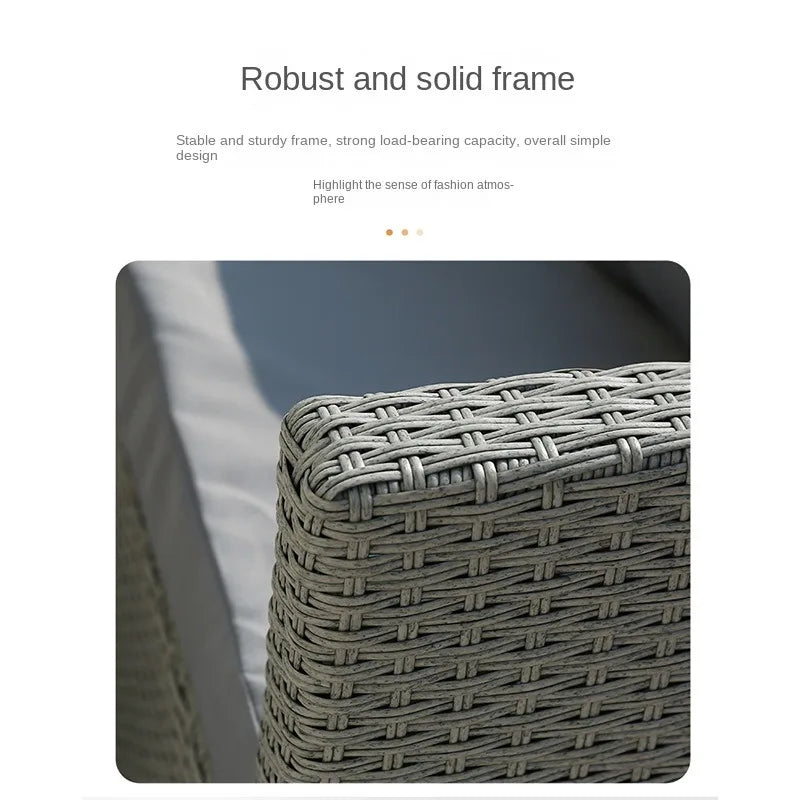 Cheap Waterproof and Sun-proof High Quality PE Rattan Leisure Sofa Set for Garden Party Resort Hotel