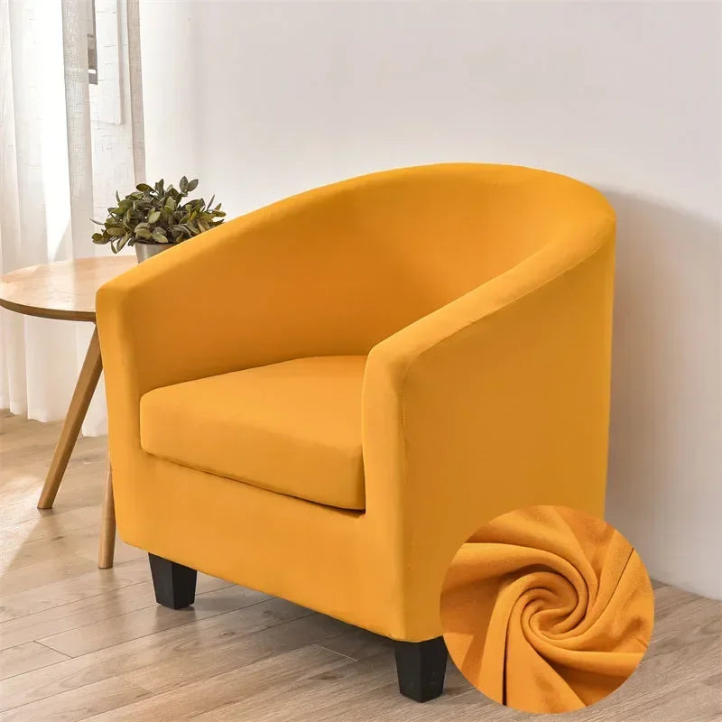 Elastic Spandex Tub Chair Cover Stretch Armchair Cover Club Sofa Slipcover for Living Room Couch Covers with Seat Cushion Covers
