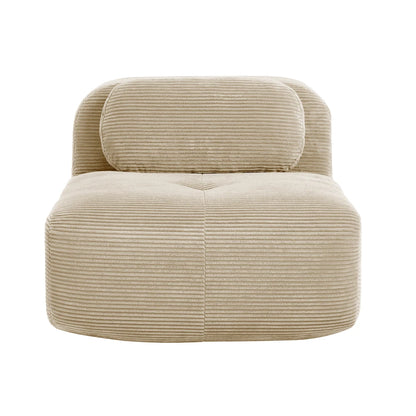 1piece Modern Lovely Sofa Without Armrests with Cushion, Living Room Furniture, Modular Corner Sofa, Premium Cordstock Fabric