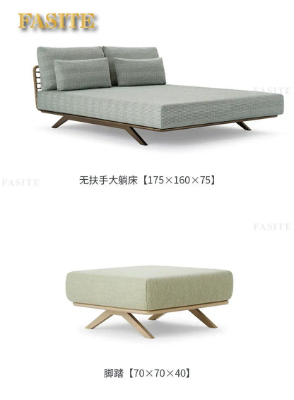 Nordic Outdoor Sofa Rattan Cafe Courtyard Villa Hotel Garden