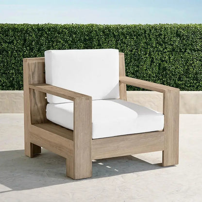 Waterproof Modern Weathered Wooden Sofa Set Home And Garden Teak Furniture Outdoor With Cushion