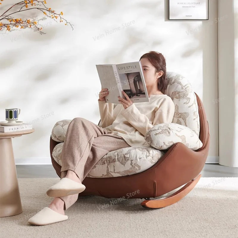 Rocking Lounge Living Room Chairs Gaming Mobile Reading Designer Chairs Luxury Bedroom Comfortable Fauteuil Salon Home Furniture