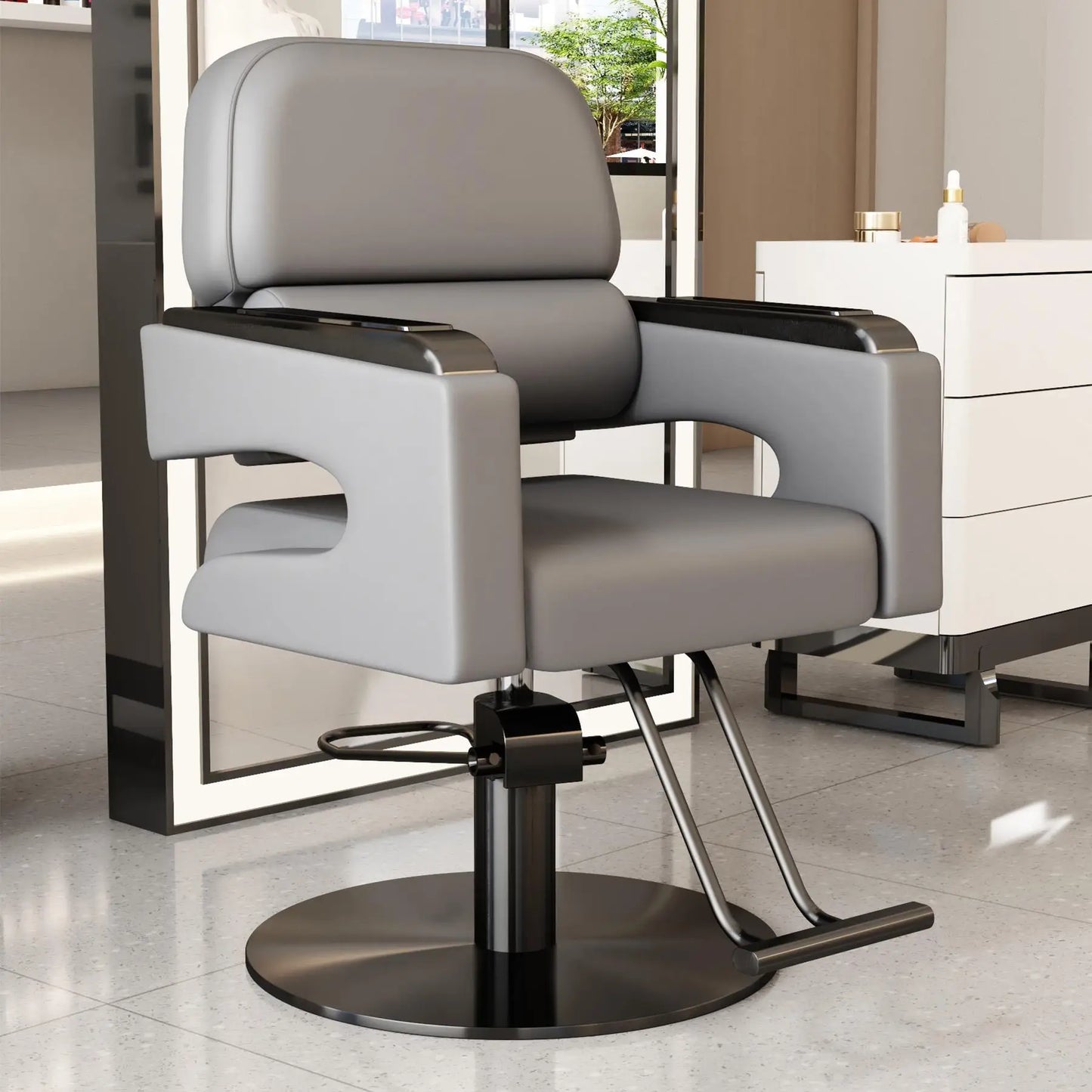 Creative Luxury Barber Chairs Modern Simple Style Minimalist Salon Chairs Space Saving Italian Friseurstuhl Salon Furniture
