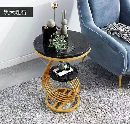 Nordic Round Coffee Tables Books Big Luxury Gold Nordic Hall Side Coffee Table Bedside Dressing Mesitas De Noche Home Furniture