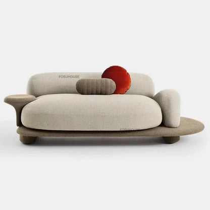 Italian Fabric Living Room Sofas Designer Pebble Sofa Bed Home Corner Creative Recliner Back Sofa Nordic Living Room Furniture L