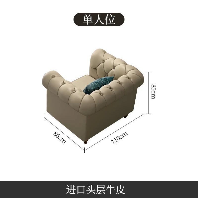 Nordic Modern Leather Sofas Luxury Sectional Single Loveseat Lounge Couch 3 Piece Designer Divano Soggiorno Furniture Home