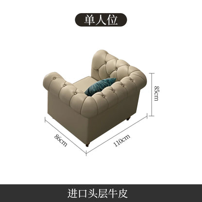 Nordic Modern Leather Sofas Luxury Sectional Single Loveseat Lounge Couch 3 Piece Designer Divano Soggiorno Furniture Home